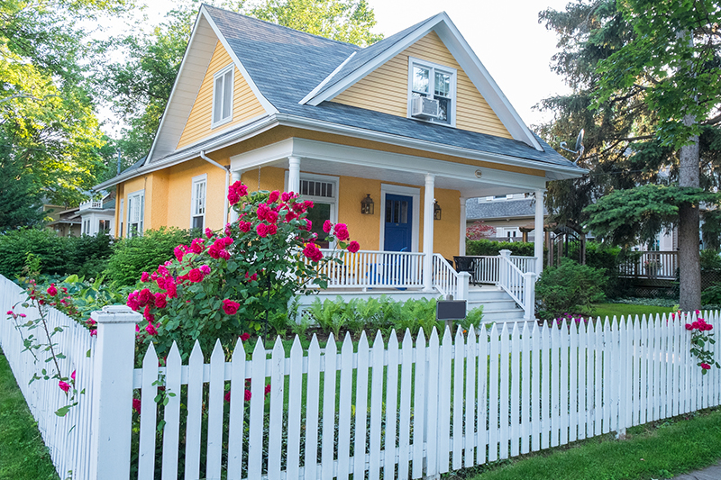 A painted house